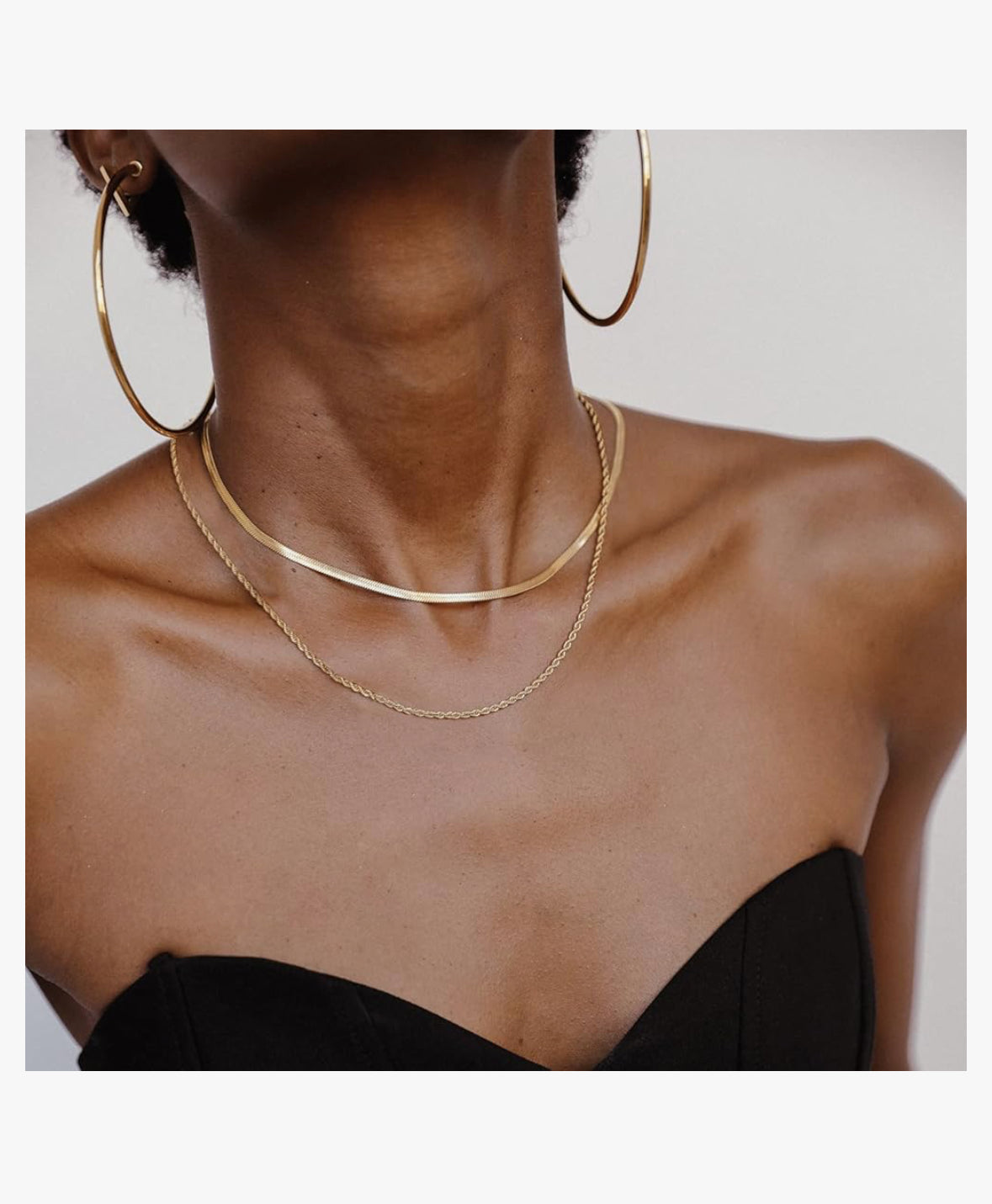 Elegant Gold Tiffany Layered Necklace - Tarnish-Free