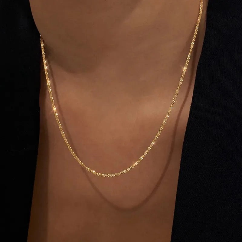 Evelina Gold Twisted Choker Necklace