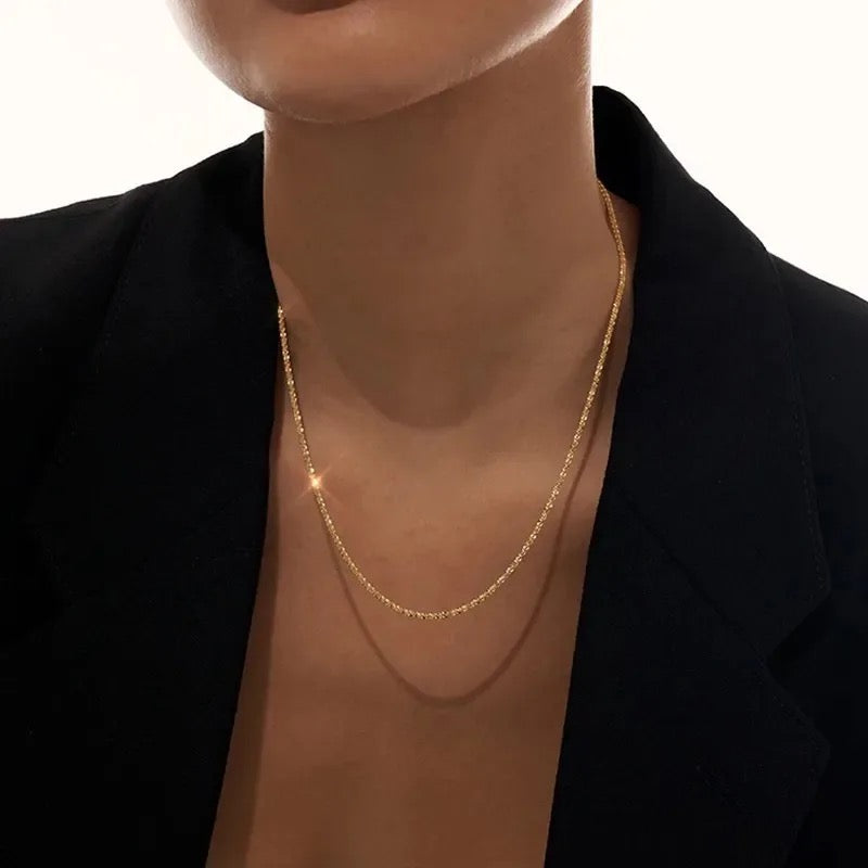 Evelina Gold Twisted Choker Necklace